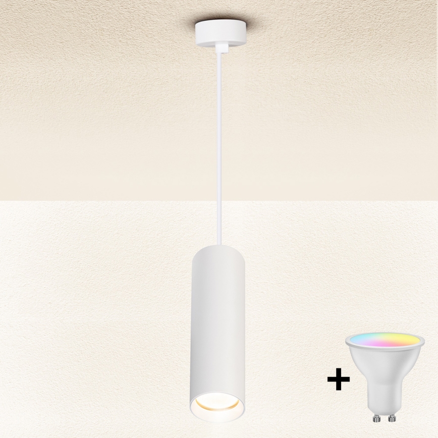 Brilagi - Lampadario LED RGBW dimmerabile a sospensione con cavo SELE 1xGU10/6,5W/230V 2700-6500K bianco