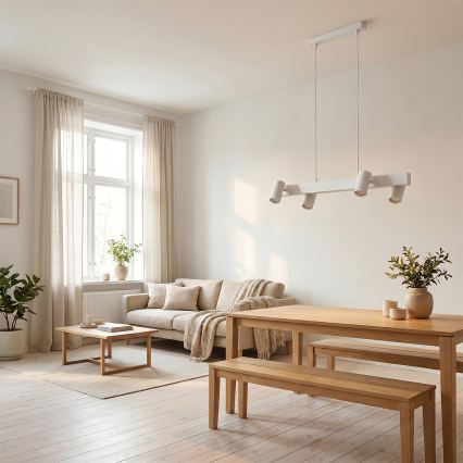 Brilagi - Lampadario LED RGBW dimmerabile sospeso a cavo SELE 4xGU10/6,5W/230V 2700-6500K bianco