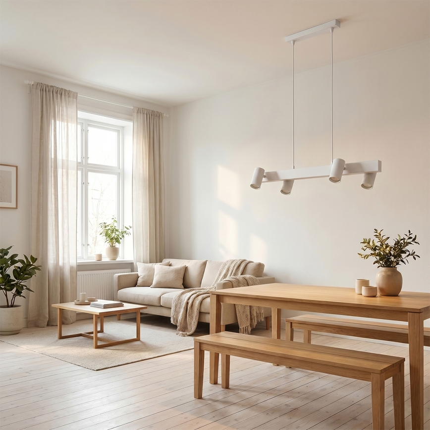 Brilagi - Lampadario LED RGBW dimmerabile sospeso a cavo SELE 4xGU10/6,5W/230V 2700-6500K bianco