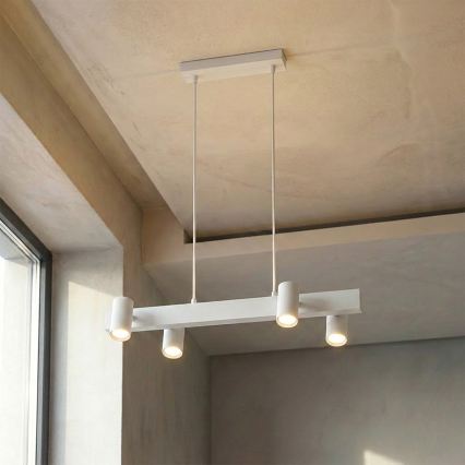 Brilagi - Lampadario LED RGBW dimmerabile sospeso a cavo SELE 4xGU10/6,5W/230V 2700-6500K bianco