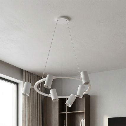 Brilagi - Lampadario sospeso a cavo LED RGBW dimmerabile SELE 6xGU10/6,5W/230V 2700-6500K bianco + telecomando