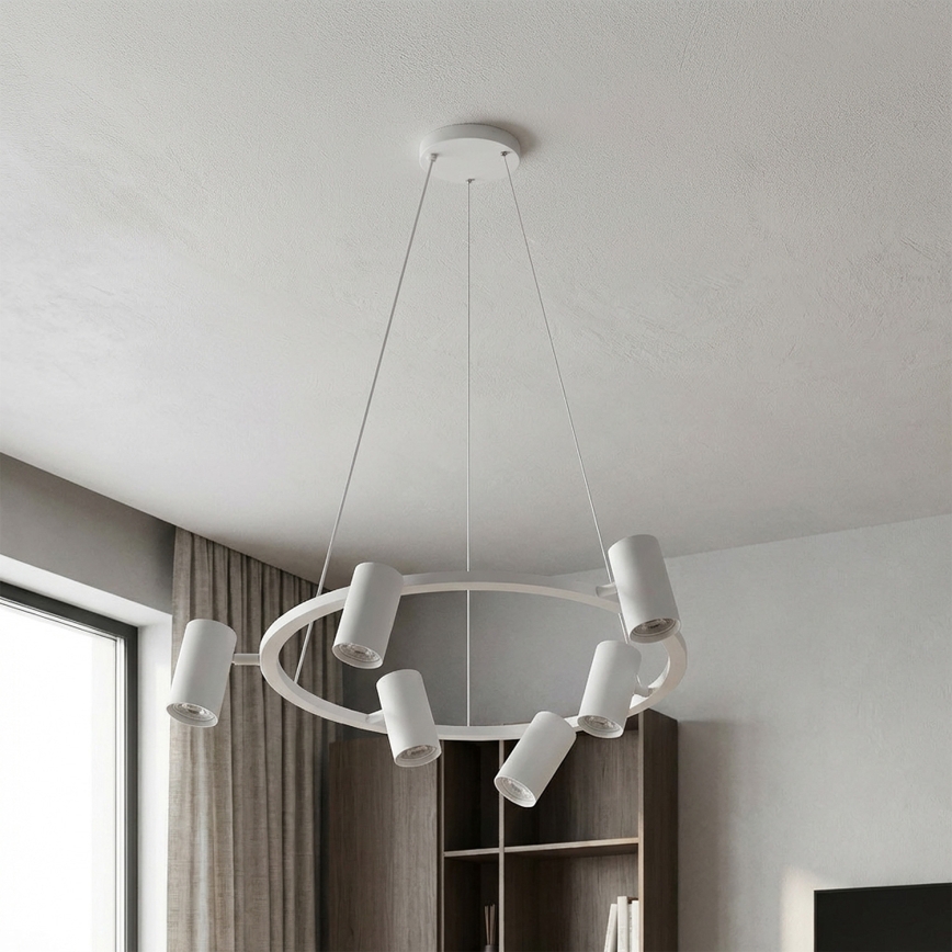 Brilagi - Lampadario sospeso a cavo LED RGBW dimmerabile SELE 6xGU10/6,5W/230V 2700-6500K bianco + telecomando