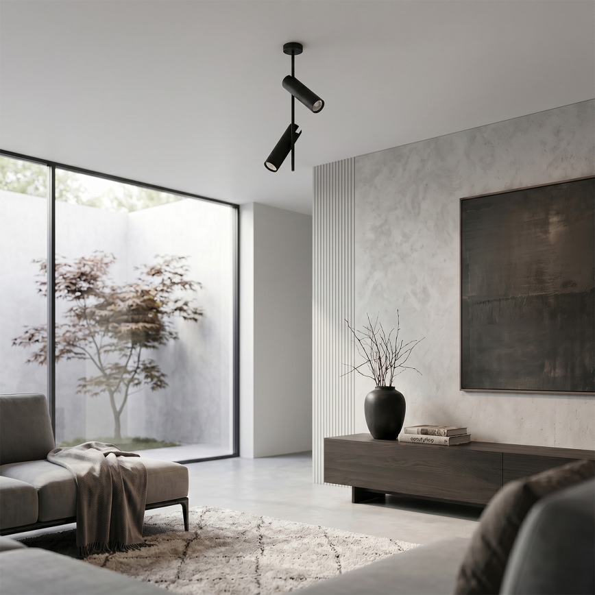 Brilagi - Lampadario a stelo LED RGBW dimmerabile BRANCH 2xGU10/6,5W/230V 2700-6500K nero