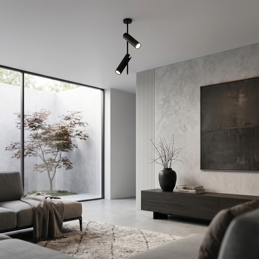 Brilagi - Lampadario a stelo LED RGBW dimmerabile BRANCH 2xGU10/6,5W/230V 2700-6500K nero