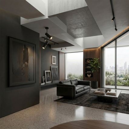 Brilagi - Lampadario a stelo LED RGBW dimmerabile BRANCH 2xGU10/6,5W/230V 2700-6500K nero