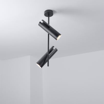 Brilagi - Lampadario a stelo LED RGBW dimmerabile BRANCH 2xGU10/6,5W/230V 2700-6500K nero