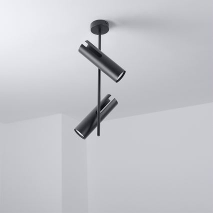 Brilagi - Lampadario a stelo LED RGBW dimmerabile BRANCH 2xGU10/6,5W/230V 2700-6500K nero