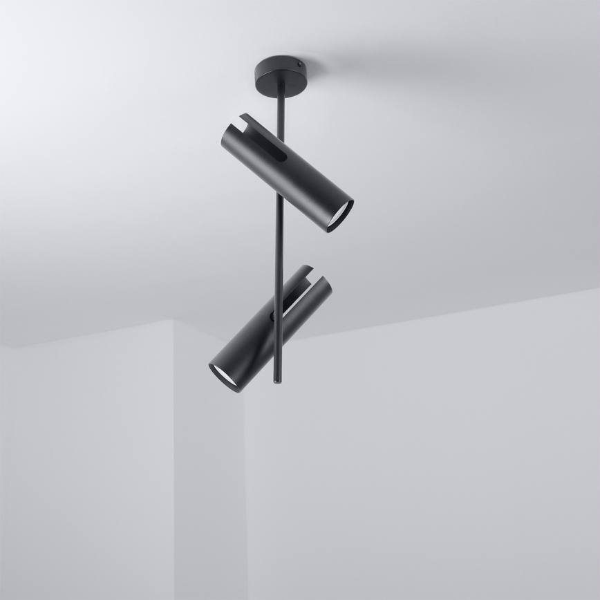 Brilagi - Lampadario a stelo LED RGBW dimmerabile BRANCH 2xGU10/6,5W/230V 2700-6500K nero