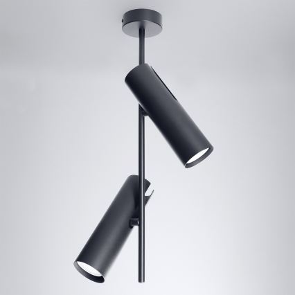 Brilagi - Lampadario a stelo LED RGBW dimmerabile BRANCH 2xGU10/6,5W/230V 2700-6500K nero