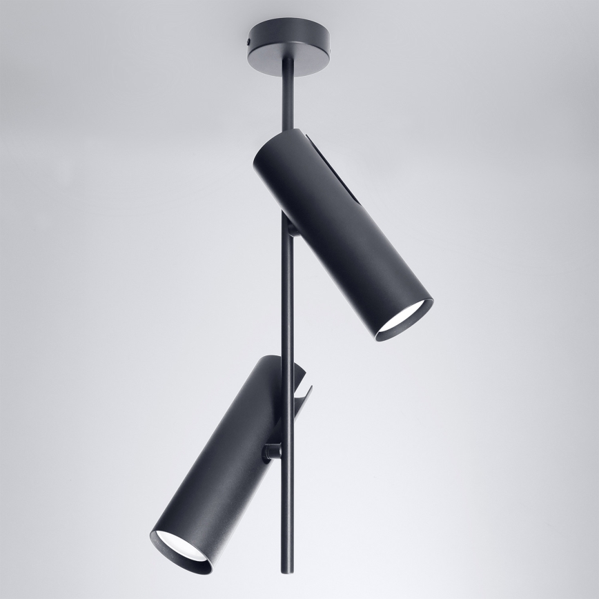 Brilagi - Lampadario a stelo LED RGBW dimmerabile BRANCH 2xGU10/6,5W/230V 2700-6500K nero