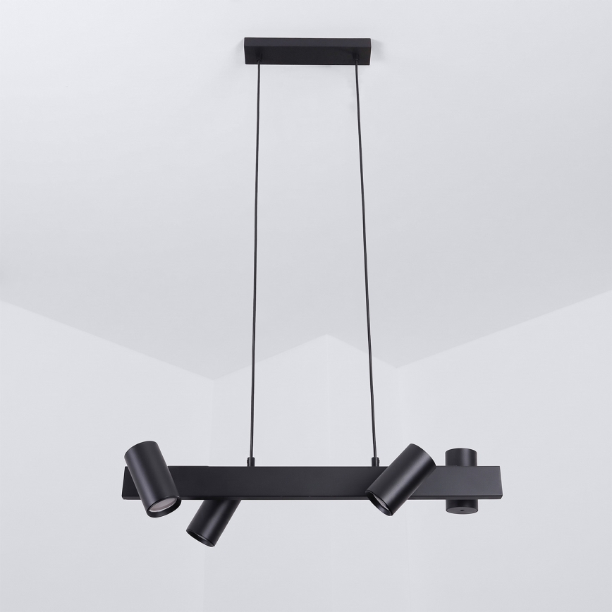 Brilagi - Lampadario LED RGBW dimmerabile a sospensione con cavo SELE 4xGU10/6,5W/230V 2700-6500K nero