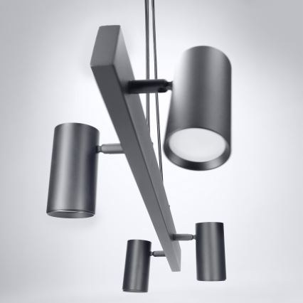 Brilagi - Lampadario LED RGBW dimmerabile a sospensione con cavo SELE 4xGU10/6,5W/230V 2700-6500K nero