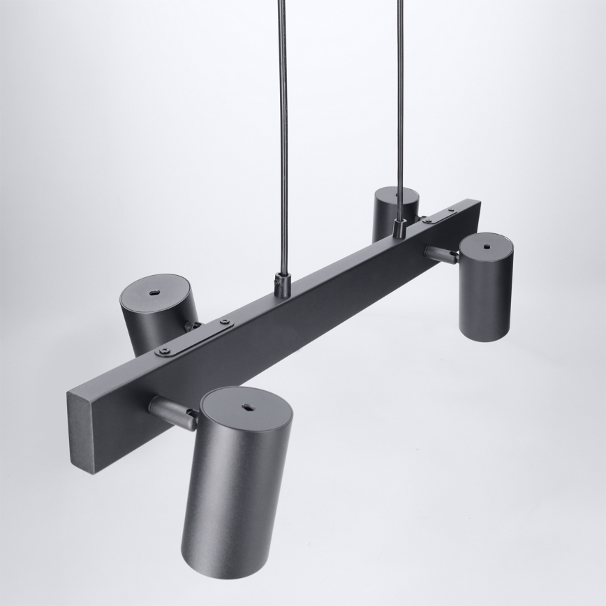 Brilagi - Lampadario LED RGBW dimmerabile a sospensione con cavo SELE 4xGU10/6,5W/230V 2700-6500K nero