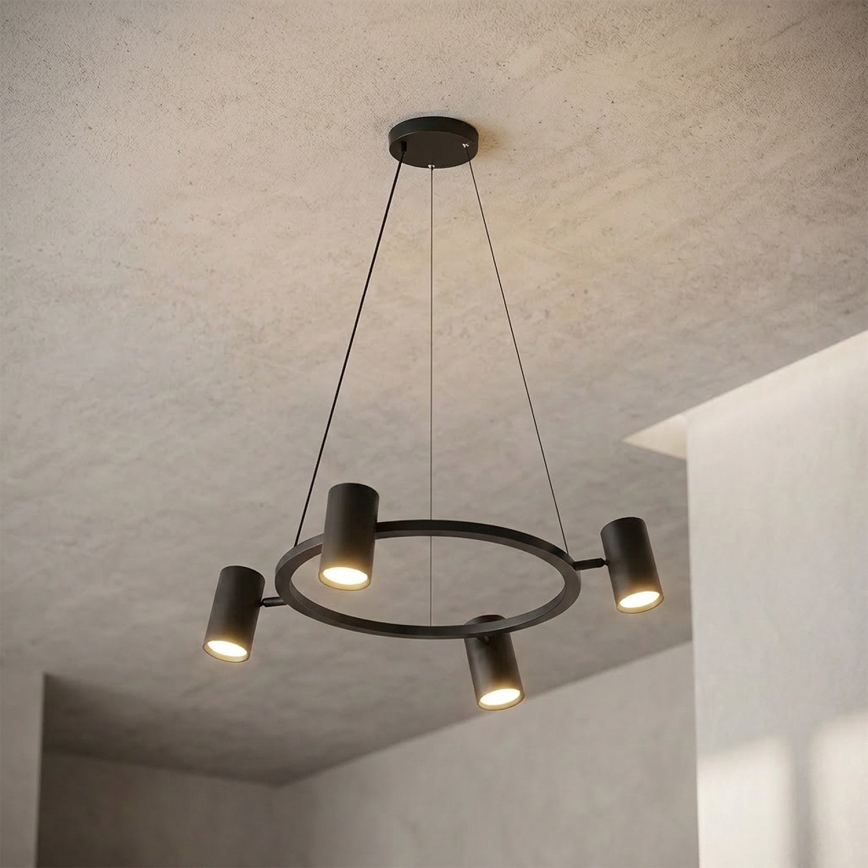 Brilagi - Lampadario LED RGBW dimmerabile su cavo SELE 4xGU10/6,5W/230V 2700-6500K nero