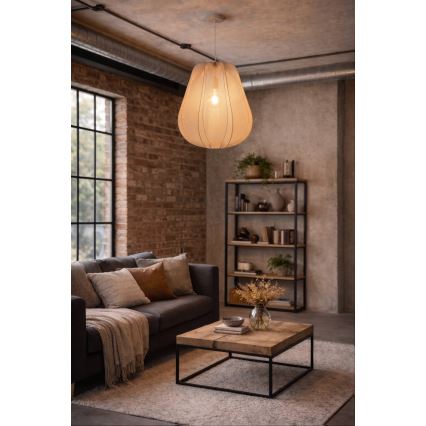 Brilagi - Lampadario LED sospeso con cavo ARVEN 1xE27/8W/230V Ø 37 cm beige