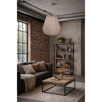 Brilagi - Lampadario LED sospeso con cavo ARVEN 1xE27/8W/230V Ø 37 cm beige