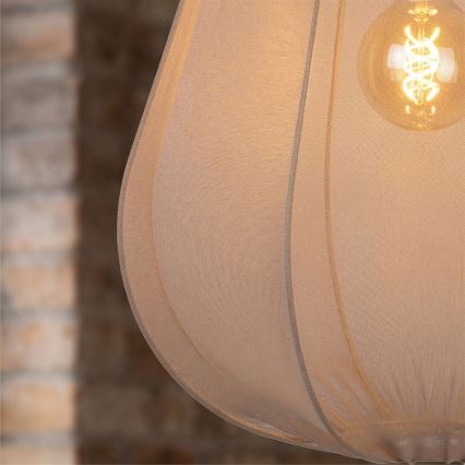 Brilagi - Lampadario LED sospeso con cavo ARVEN 1xE27/8W/230V Ø 37 cm beige