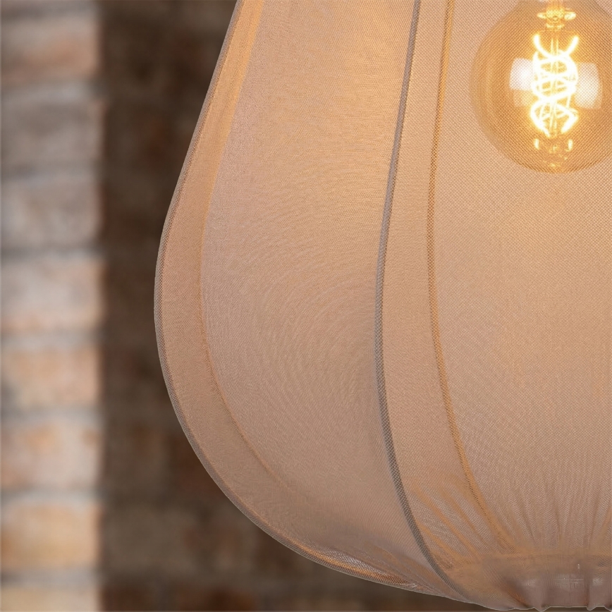 Brilagi - Lampadario LED sospeso con cavo ARVEN 1xE27/8W/230V Ø 37 cm beige