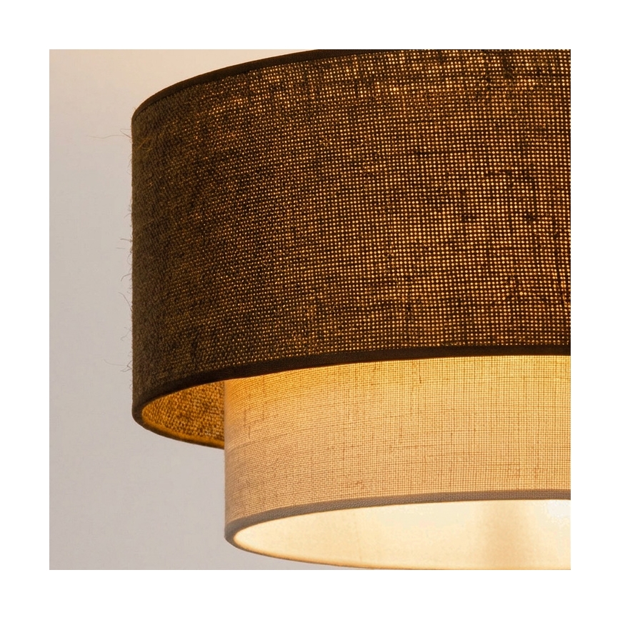 Brilagi - Lampadario LED sospeso con cavo BOHO ECO 1xE27/10W/230V Ø 40 cm marrone/crema