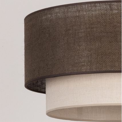 Brilagi - Lampadario LED sospeso con cavo BOHO ECO 1xE27/10W/230V Ø 40 cm marrone/crema