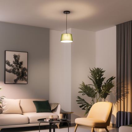 Brilagi - Lampadario LED sospeso con cavo CERIA 1xE27/40W/230V Ø 25 cm verde