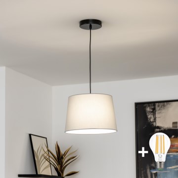 Brilagi - Lampadario LED sospeso con cavo CERIA 1xE27/40W/230V Ø 30 cm grigio