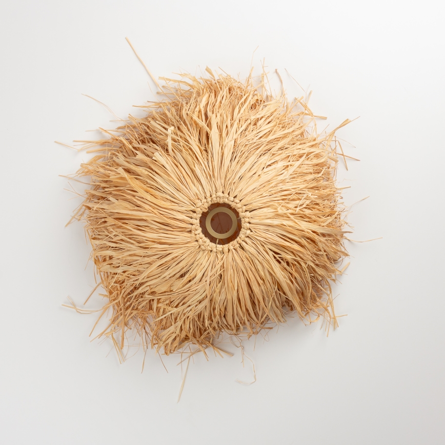 Brilagi - Lampadario LED sospeso con cavo CERIA BOHO 1xE27/40W/230V diam. 40 cm in rafia