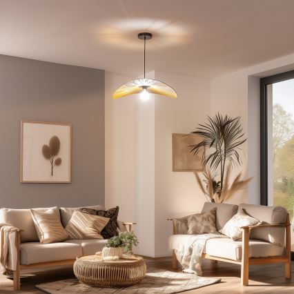 Brilagi - Lampadario LED sospeso con cavo CERIA BOHO 1xE27/40W/230V diam. 60 cm in rafia