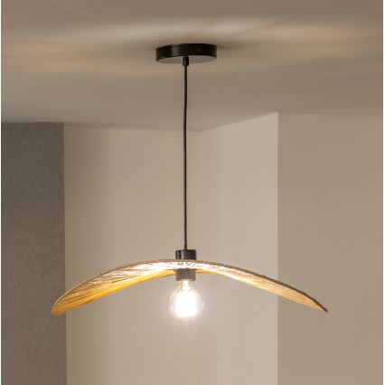 Brilagi - Lampadario LED sospeso con cavo CERIA BOHO 1xE27/40W/230V diam. 60 cm in rafia