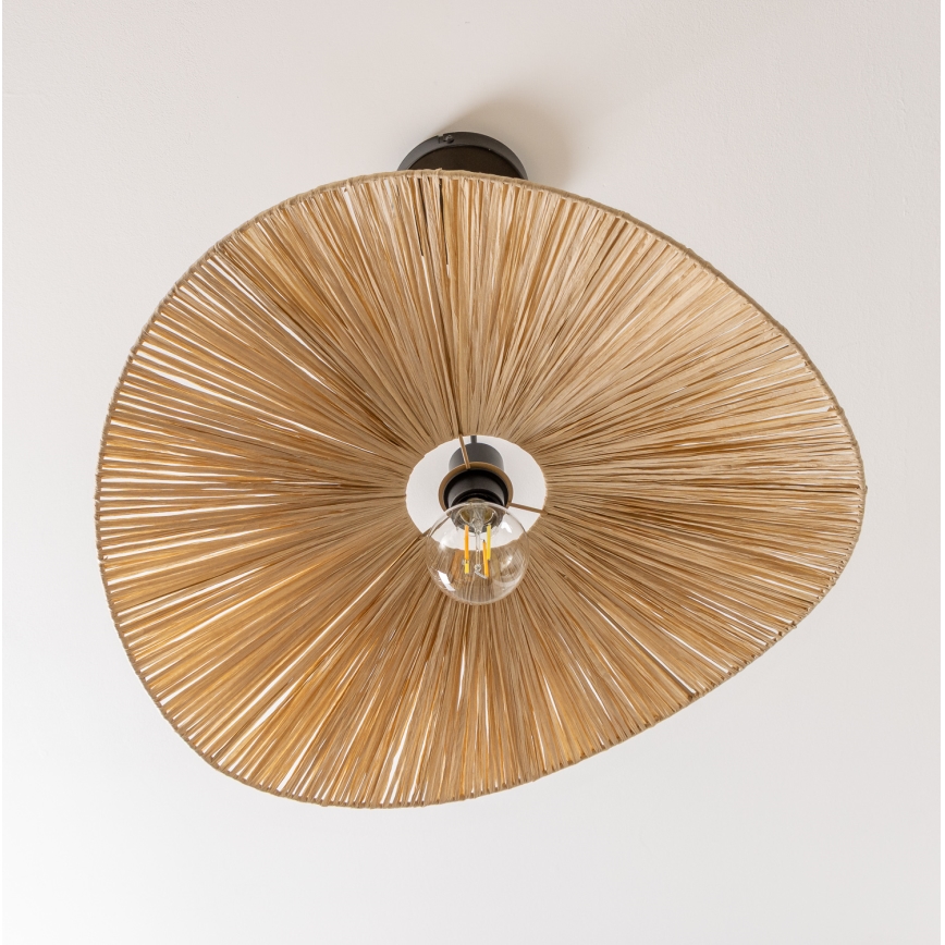 Brilagi - Lampadario LED sospeso con cavo CERIA BOHO 1xE27/40W/230V diam. 60 cm in rafia