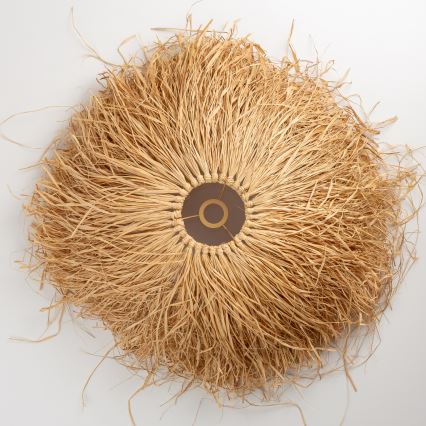 Brilagi - Lampadario LED sospeso con cavo CERIA BOHO 1xE27/40W/230V Ø 60 cm in rafia