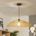 Brilagi - Lampadario LED sospeso con cavo CERIA BOHO 1xE27/40W/230V Ø 70 cm marrone