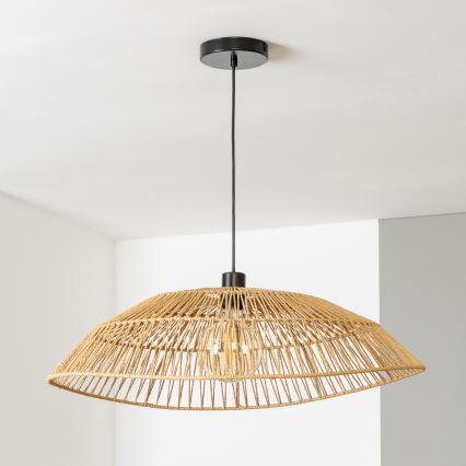 Brilagi - Lampadario LED sospeso con cavo CERIA BOHO 1xE27/40W/230V Ø 70 cm marrone