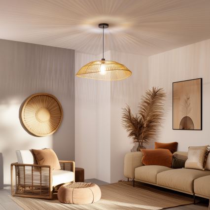 Brilagi - Lampadario LED sospeso con cavo CERIA BOHO 1xE27/40W/230V Ø 70 cm marrone