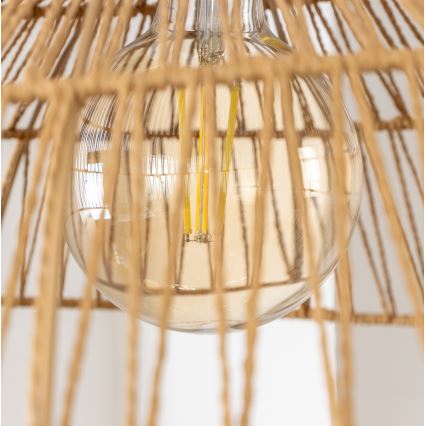 Brilagi - Lampadario LED sospeso con cavo CERIA BOHO 1xE27/40W/230V Ø 70 cm marrone