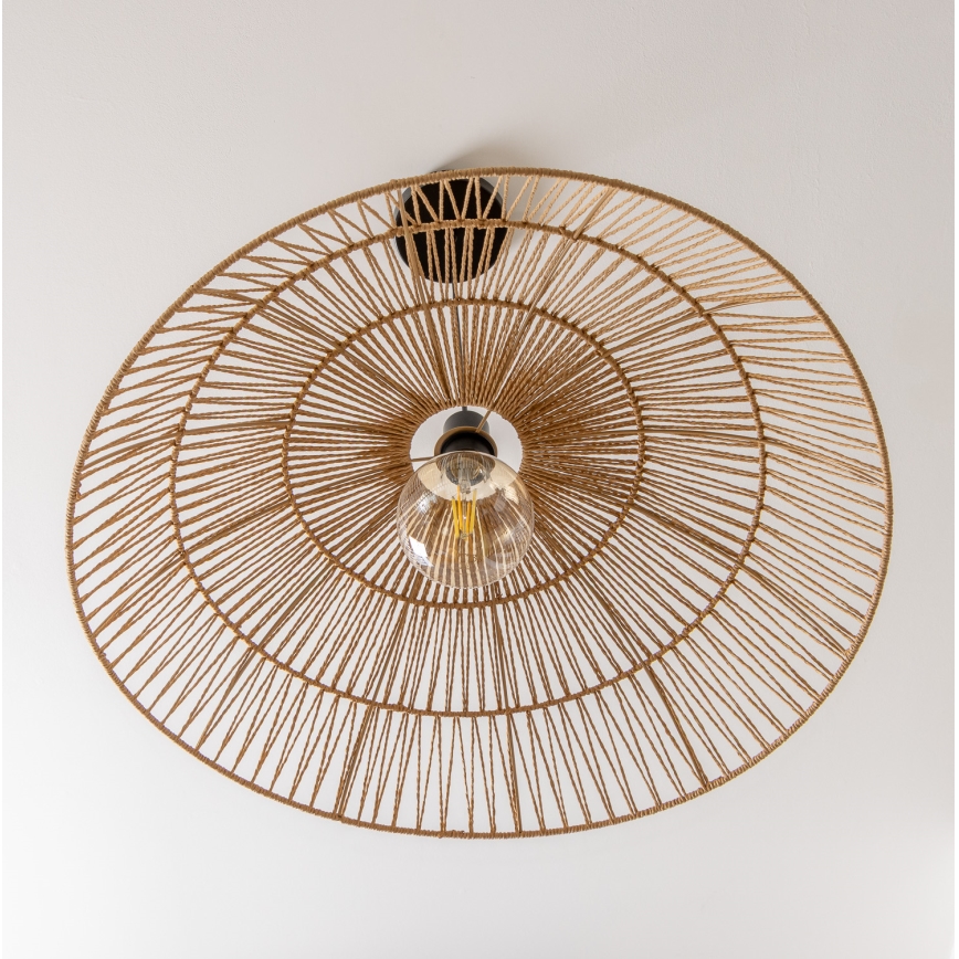 Brilagi - Lampadario LED sospeso con cavo CERIA BOHO 1xE27/40W/230V Ø 70 cm marrone