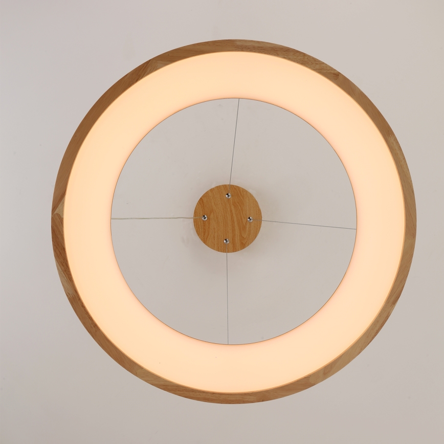 Brilagi - Lampadario LED sospeso con cavo FALCON WOOD LED/40W/230V 3000/4000/6000K Ø 60 cm in legno