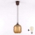 Brilagi - Lampadario LED sospeso con cavo RETRO GLASS 1xE27/60W/230V, diam. 14 cm, marrone/marrone fumé