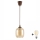Brilagi - Lampadario LED sospeso con cavo RETRO GLASS 1xE27/60W/230V Ø 14 cm marrone/marrone fumé