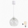 Brilagi - Lampadario LED sospeso con cavo RETRO GLASS 1xE27/60W/230V Ø 25 cm bianco/trasparente