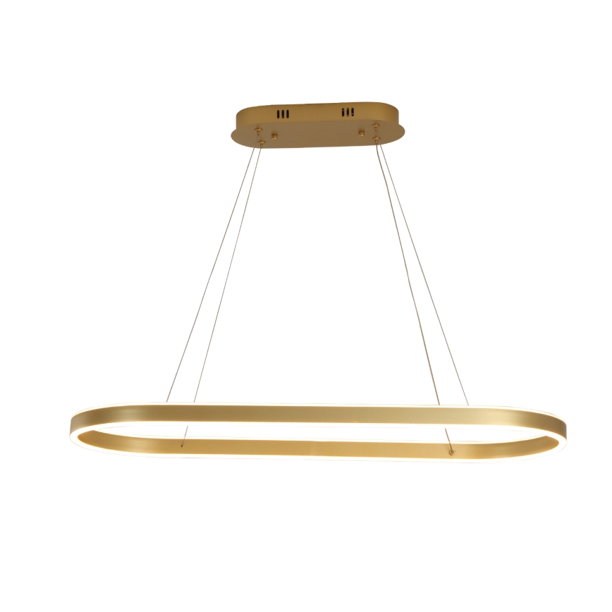 Brilagi - Lampadario LED sospeso su cavi PONDIE LED/44W/230V 80x30 cm oro