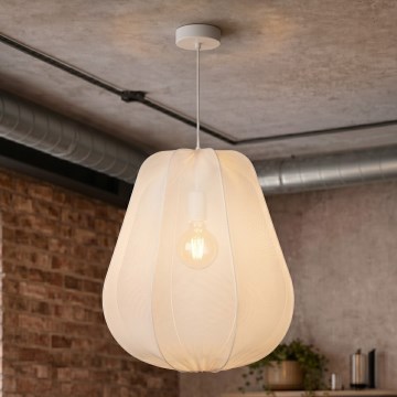 Brilagi - Lampadario LED sospeso su cavo ARVEN 1xE27/8W/230V Ø 37 cm bianco