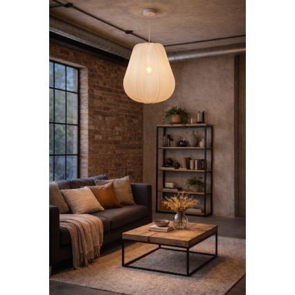 Brilagi - Lampadario LED sospeso su cavo ARVEN 1xE27/8W/230V Ø 37 cm bianco
