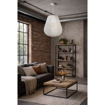 Brilagi - Lampadario LED sospeso su cavo ARVEN 1xE27/8W/230V Ø 37 cm bianco