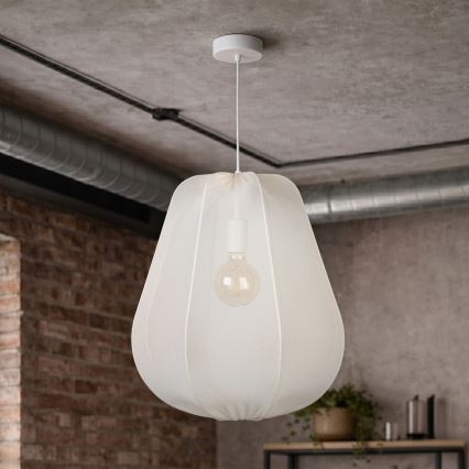 Brilagi - Lampadario LED sospeso su cavo ARVEN 1xE27/8W/230V Ø 37 cm bianco