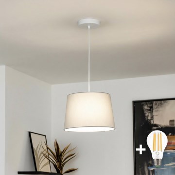 Brilagi - Lampadario LED sospeso su cavo CERIA 1xE27/40W/230V Ø 30 cm grigio
