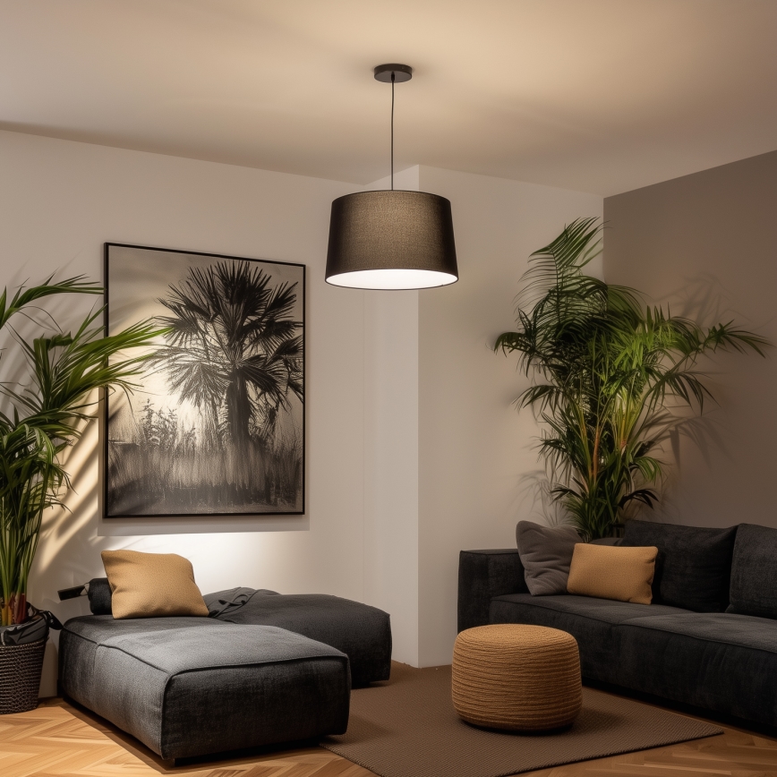 Brilagi - Lampadario LED sospeso su cavo CERIA 1xE27/40W/230V Ø 45 cm nero