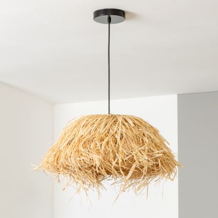 Brilagi - Lampadario LED sospeso su cavo CERIA BOHO 1xE27/40W/230V Ø 40 cm in rafia