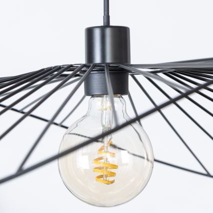 Brilagi - Lampadario LED sospeso su cavo CERIA WIRE 1xE27/40W/230V 60x80 cm nero