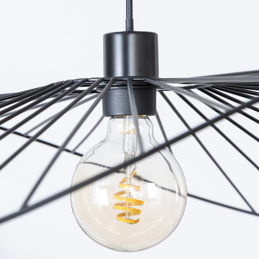 Brilagi - Lampadario LED sospeso su cavo CERIA WIRE 1xE27/40W/230V 60x80 cm nero